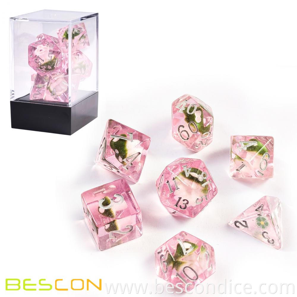 Mushroom Polyhedral Dice Set For Tabletop Games 3